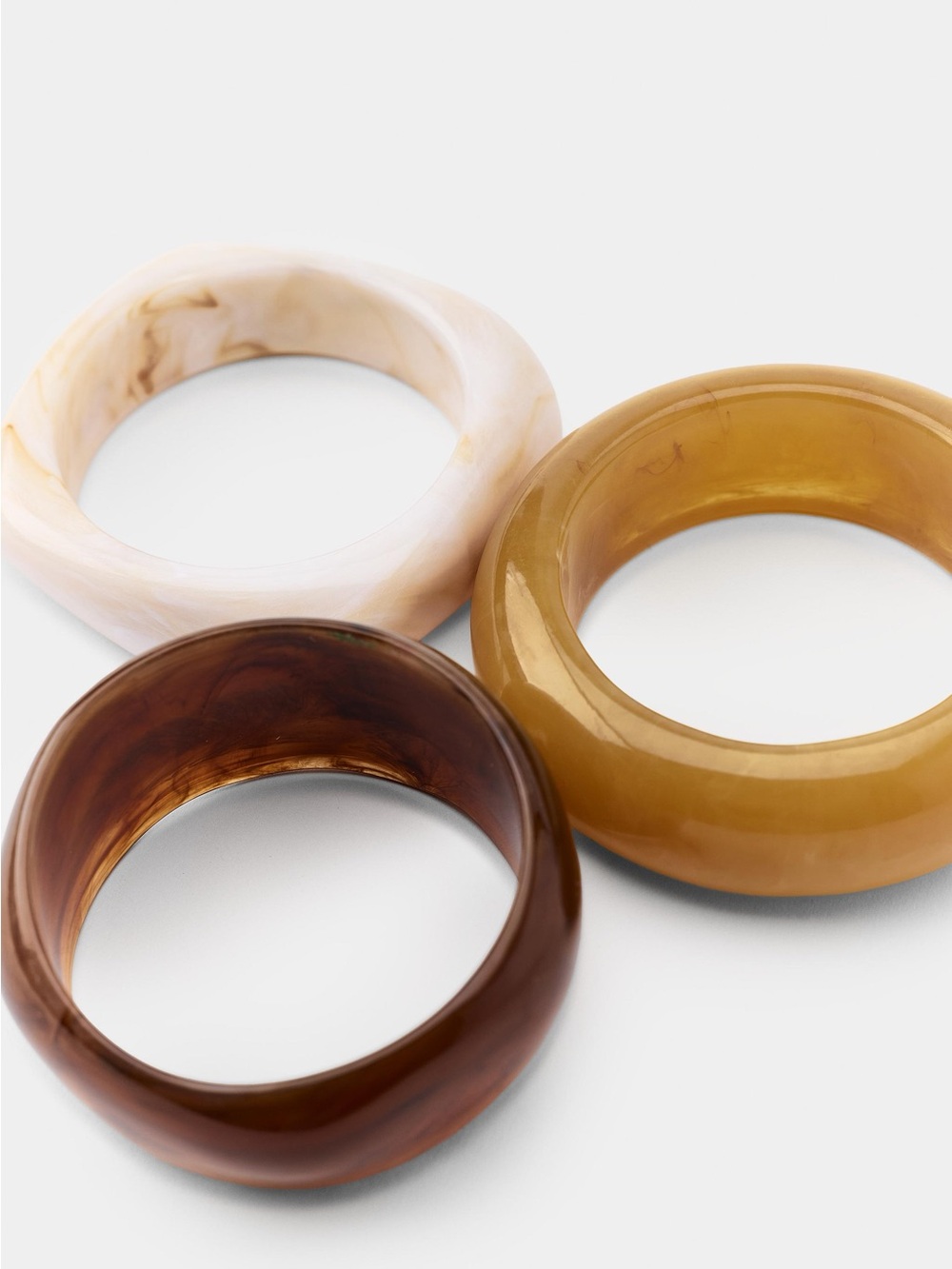 Zara Multicolored Resin Bangle Bracelet Set of 3 | 4736/042/330